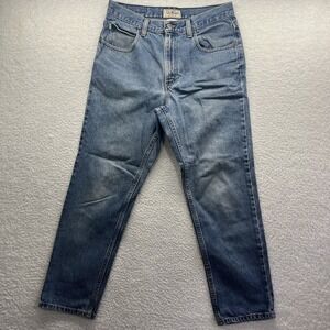 L.L.Bean Jeans Mens 32x29 Blue Classic Fit Straight Leg Denim Cotton 31x27 Chore